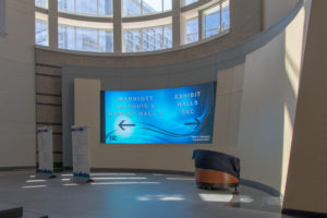 Gable, Walter E. Washington Convention Center, digital signage, digital display