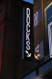 Open Face Illuminated Channel Letters at Docks on the Harbor in Baltimore, MD